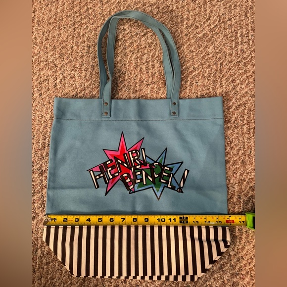 Henri Bendel Canvas Tote Bag! 🩵